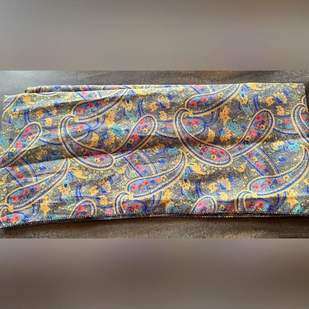 Paisley Scarf Womens One Size Multicolor Fall Winter